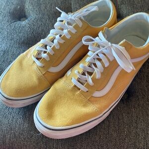 Vans Ole Skool Skate Shoe, Lace up yellow, men’s 13